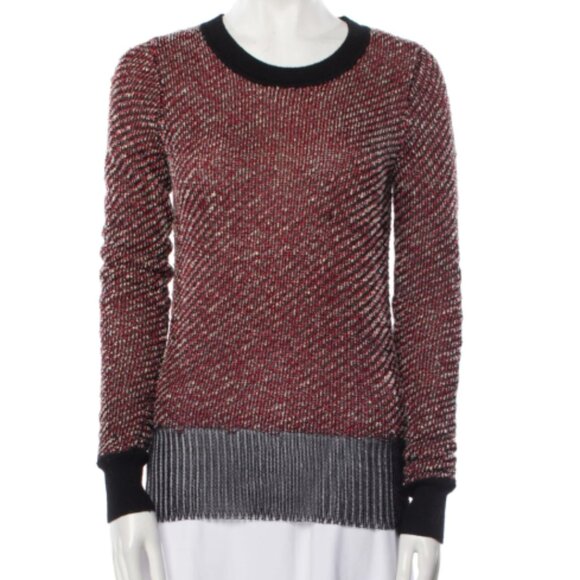 Alexander Wang | Red Boucle Sweater M - Picture 1 of 8